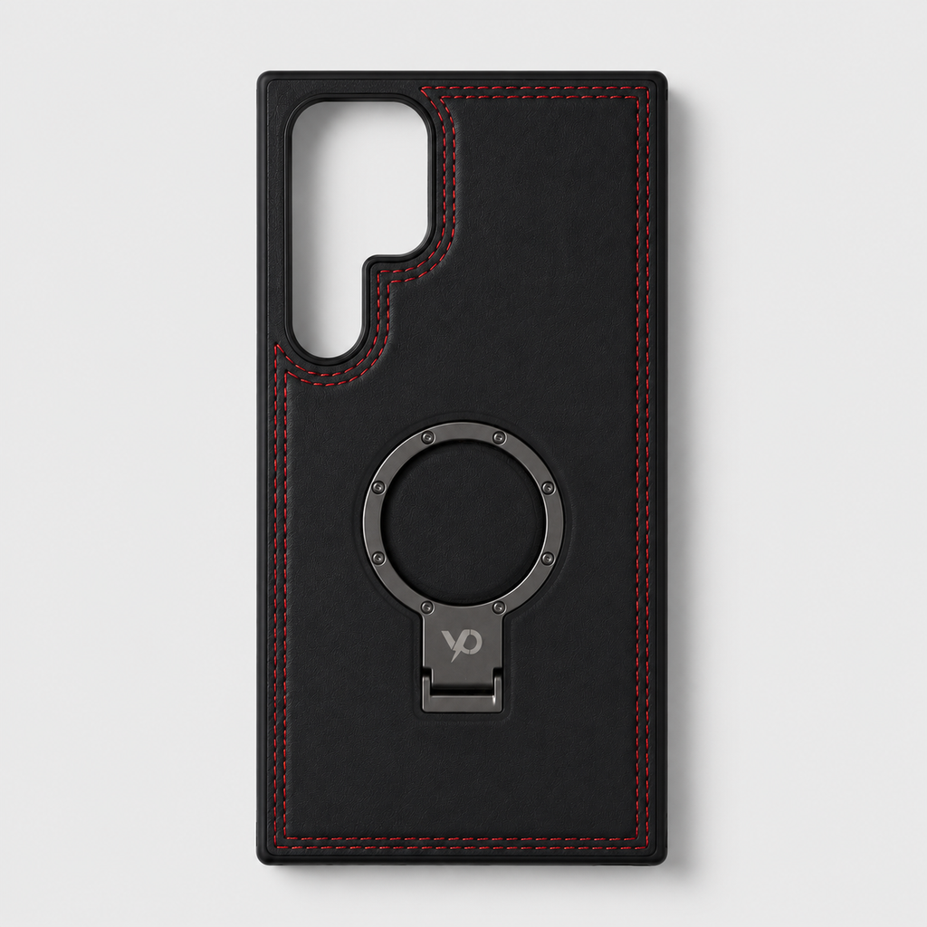 Heritage Metal-Ring Leather Case — Samsung S24 Ultra