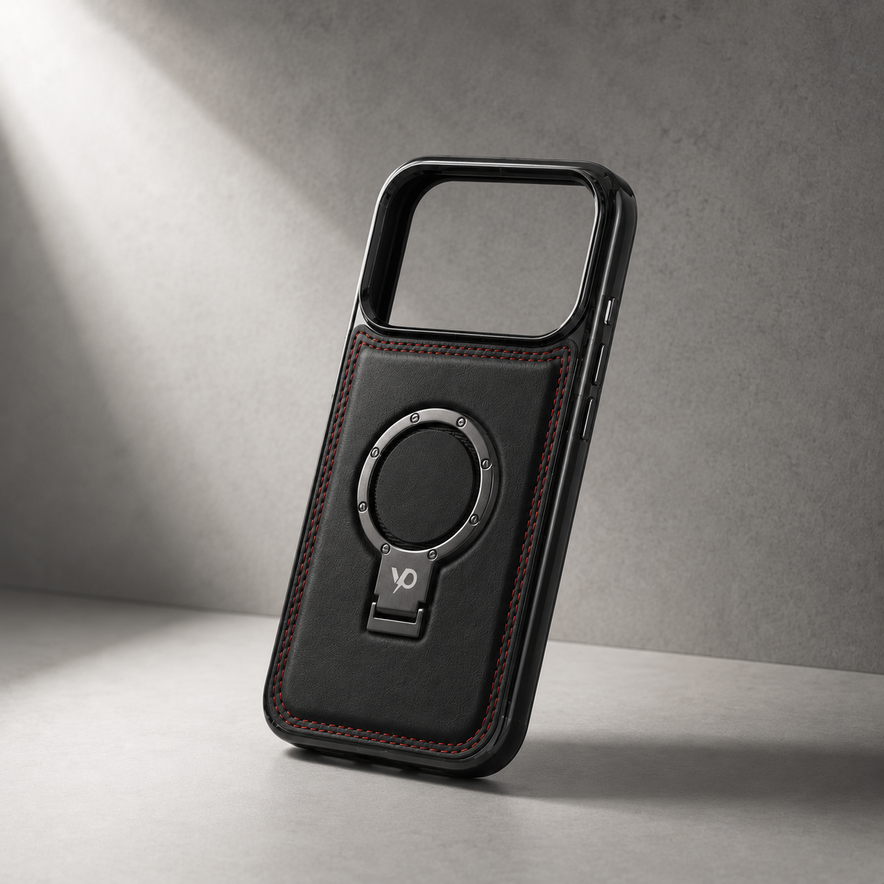 Heritage Metal-Ring Leather Case — iPhone 17 Pro