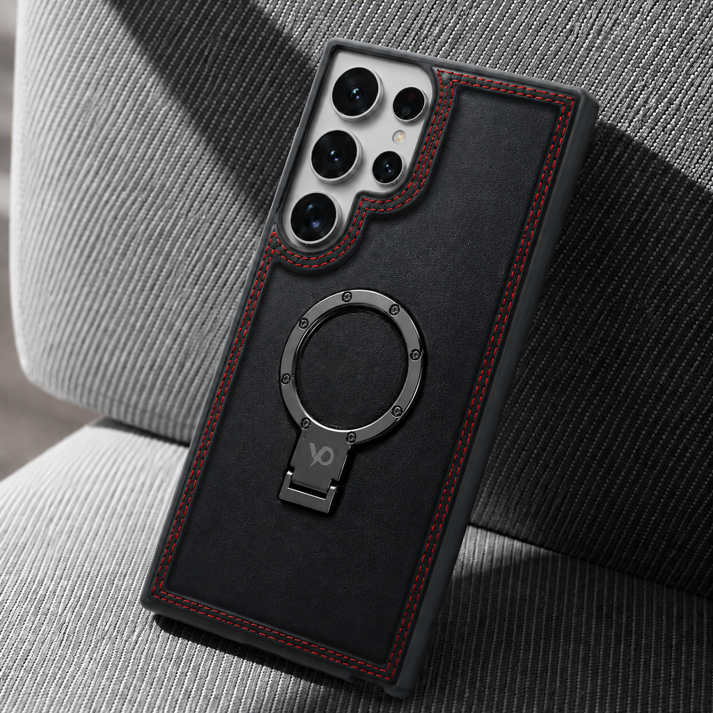 Heritage Metal-Ring Leather Case — Samsung S24 Ultra