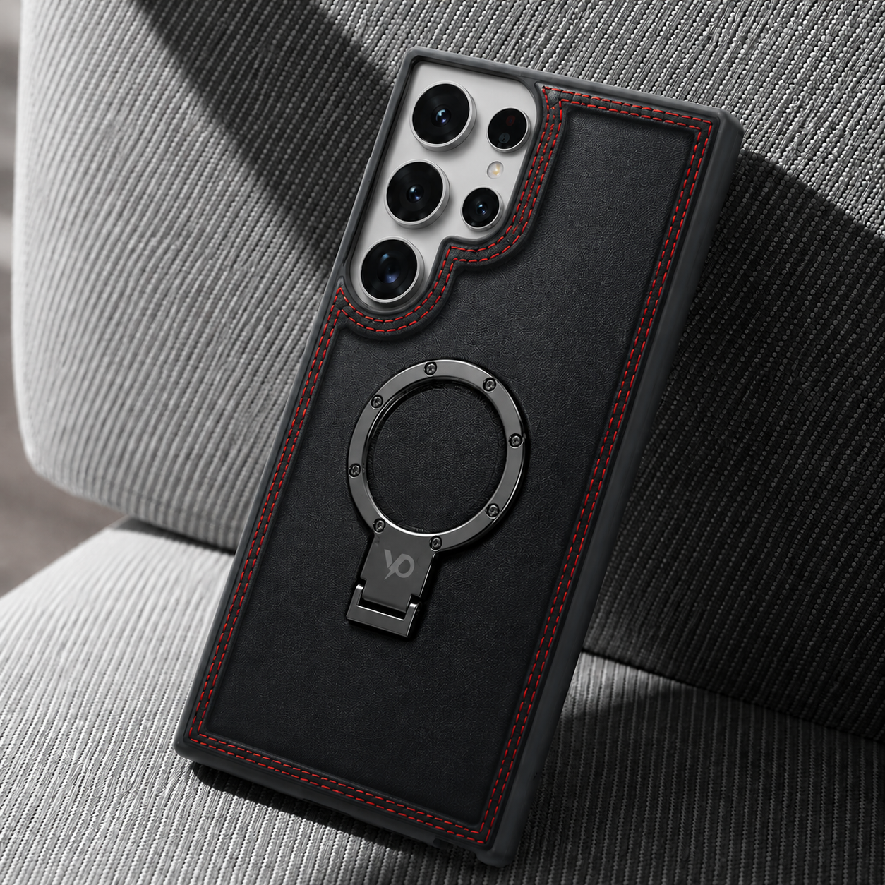 Heritage Metal-Ring Leather Case — Samsung S24 Ultra