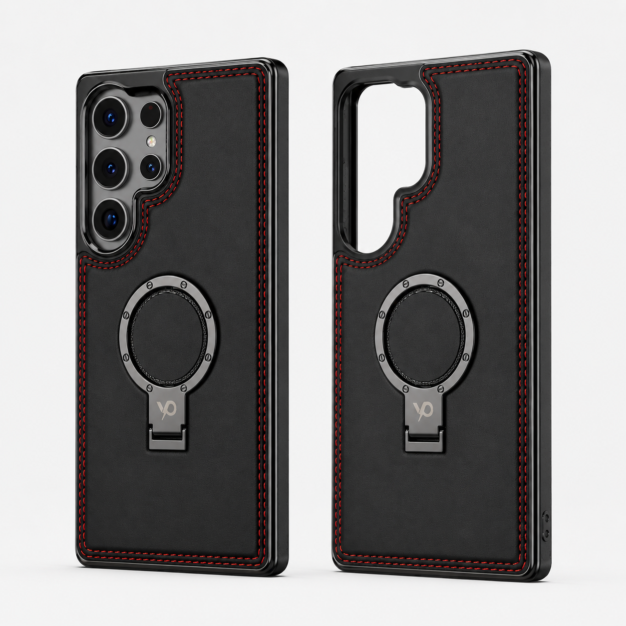Heritage Metal-Ring Leather Case — Samsung S26 Ultra