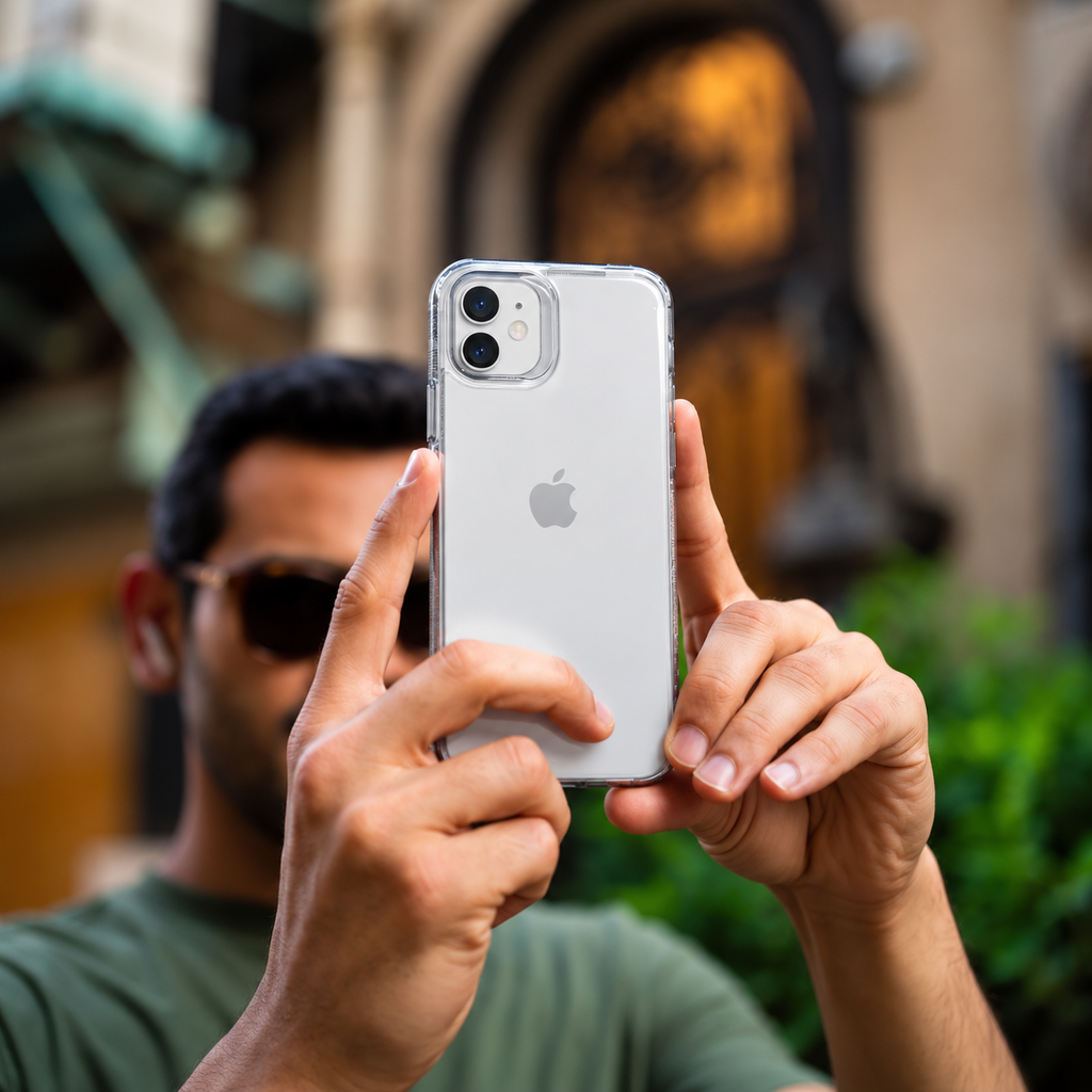 Crystal Clear Case Camera Guard detail