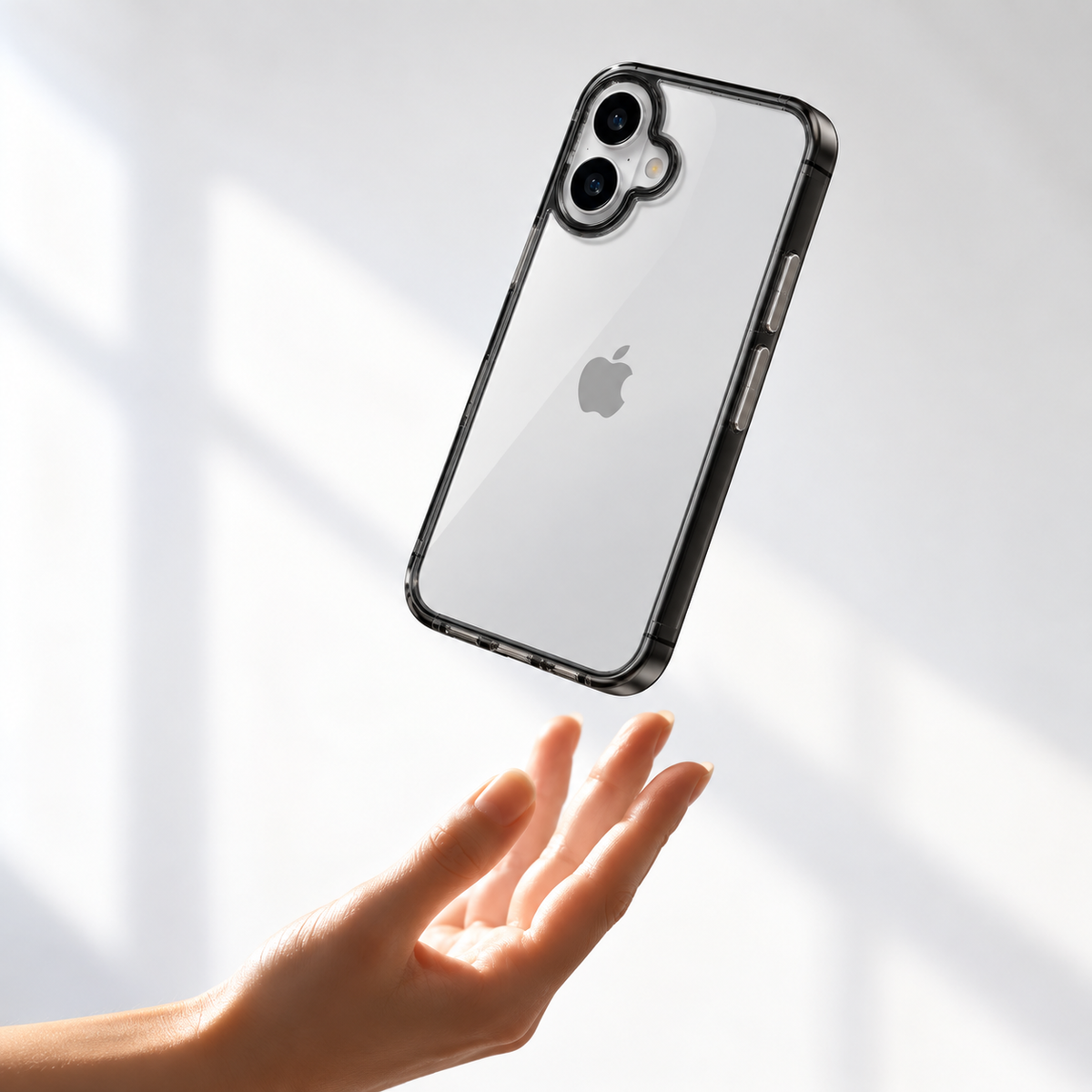 Crystal Clear Case Camera Guard for iPhone 16 Plus