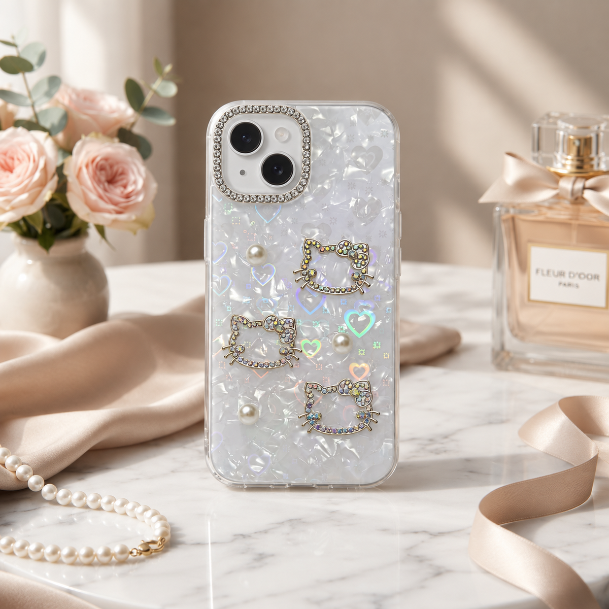 Marble Print Designer Case for iPhone 15