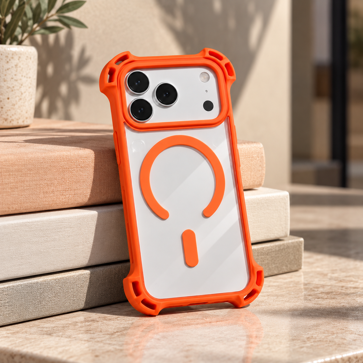 MagSafe Edge Guard Case Clear for iPhone 17 Pro