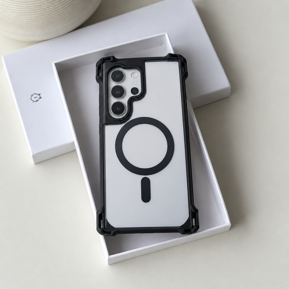 MagSafe Edge Guard Case Clear for Samsung S24 Ultra