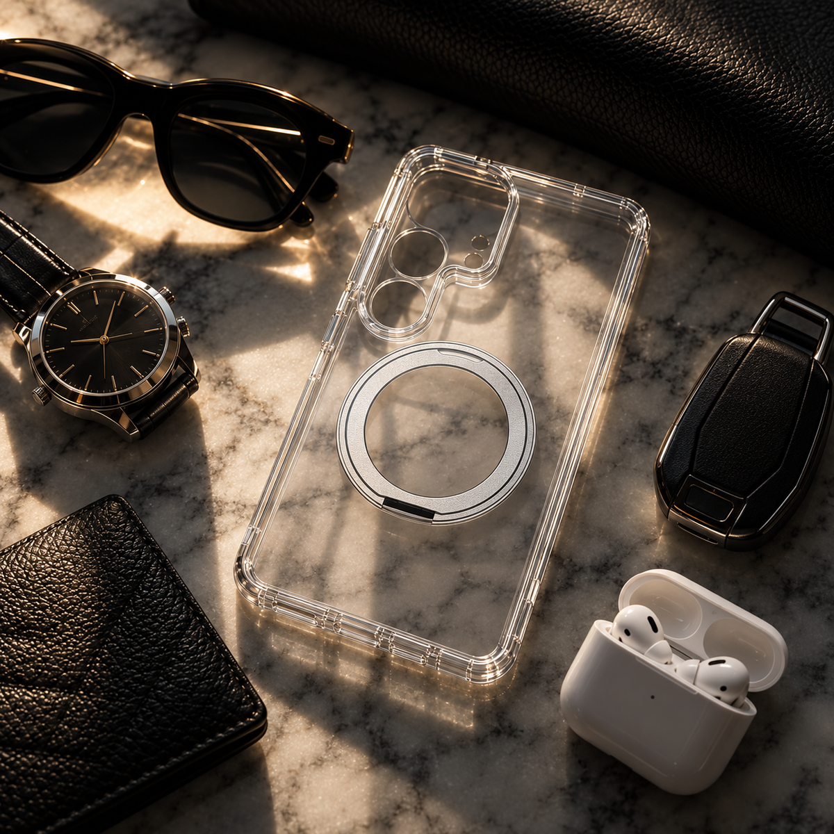 Crystal Ring-Stand MagSafe Case — Samsung S25